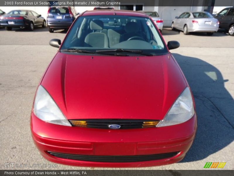 Sangria Red Metallic / Medium Graphite 2003 Ford Focus LX Sedan