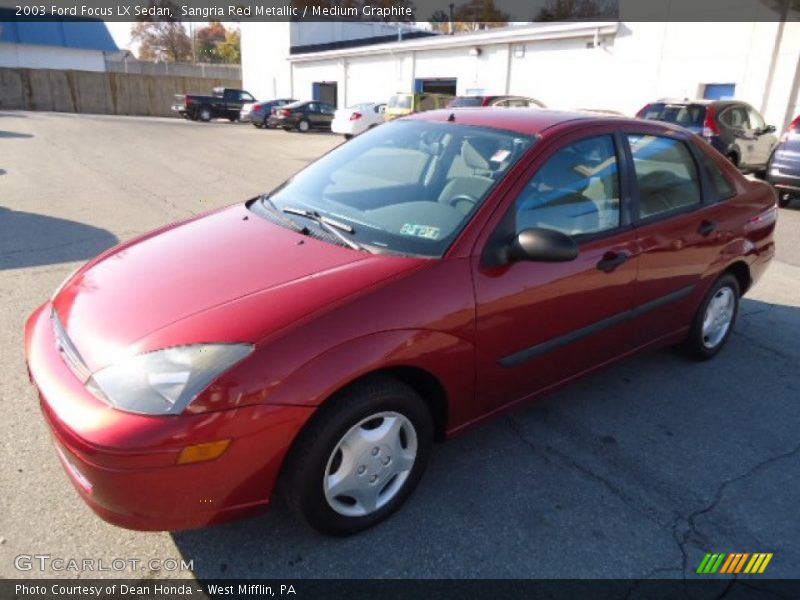 Sangria Red Metallic / Medium Graphite 2003 Ford Focus LX Sedan