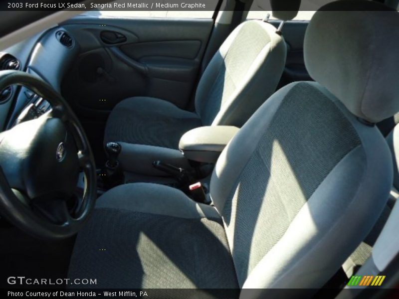 Sangria Red Metallic / Medium Graphite 2003 Ford Focus LX Sedan