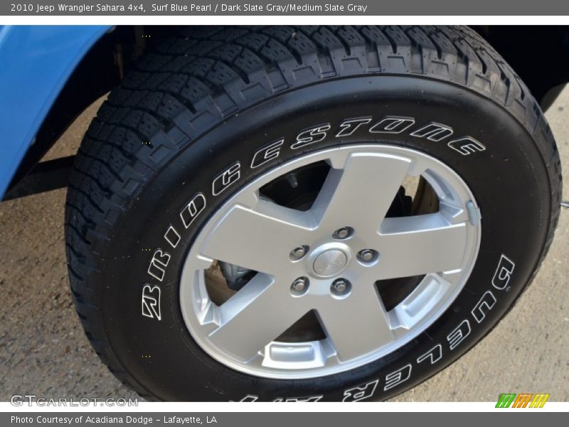Surf Blue Pearl / Dark Slate Gray/Medium Slate Gray 2010 Jeep Wrangler Sahara 4x4