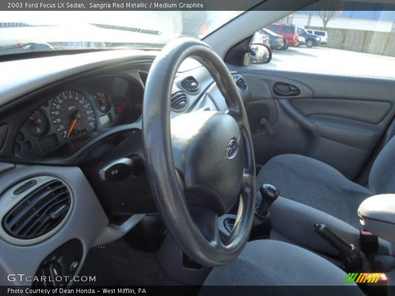 Sangria Red Metallic / Medium Graphite 2003 Ford Focus LX Sedan