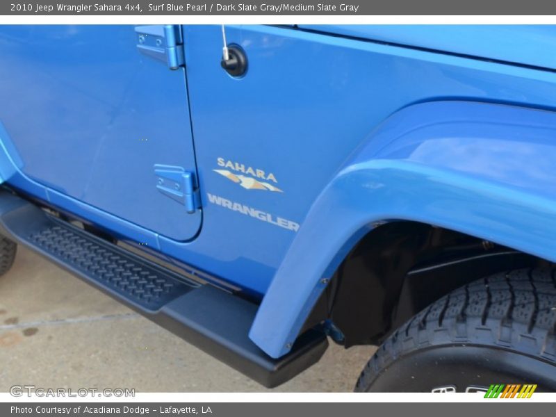 Surf Blue Pearl / Dark Slate Gray/Medium Slate Gray 2010 Jeep Wrangler Sahara 4x4