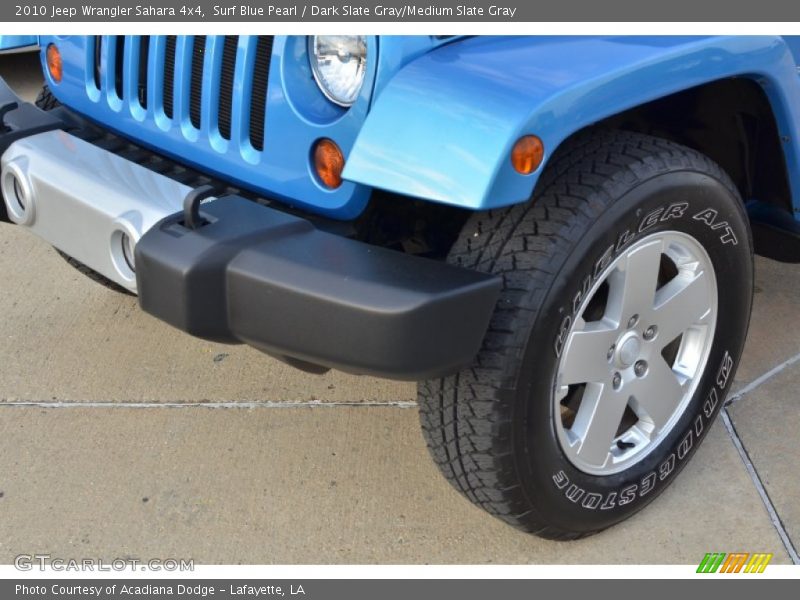 Surf Blue Pearl / Dark Slate Gray/Medium Slate Gray 2010 Jeep Wrangler Sahara 4x4
