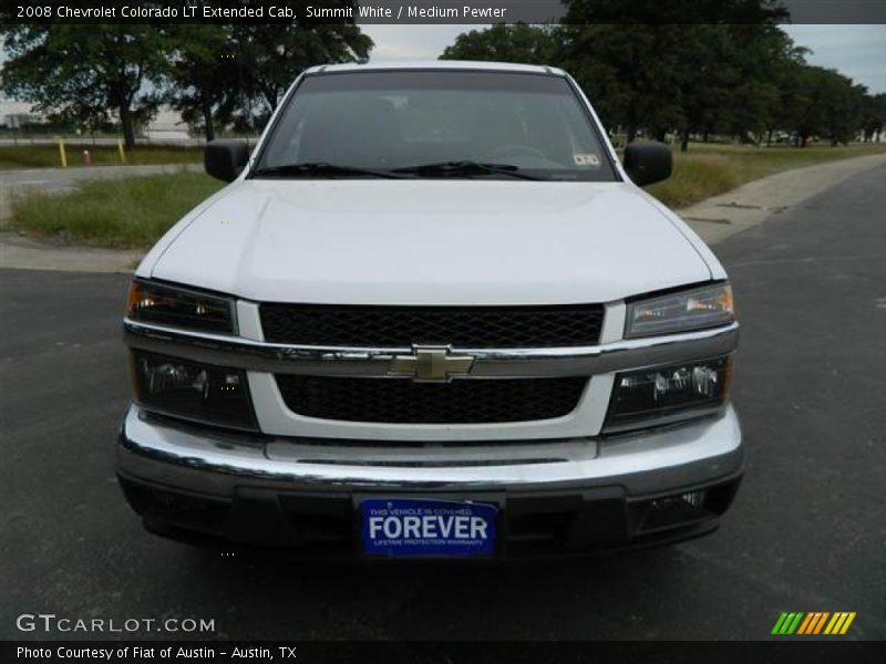 Summit White / Medium Pewter 2008 Chevrolet Colorado LT Extended Cab