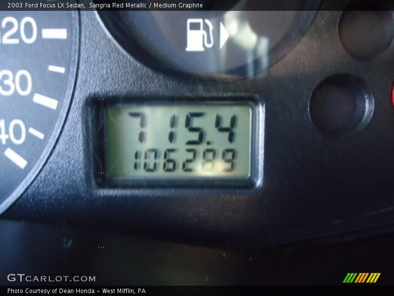 Sangria Red Metallic / Medium Graphite 2003 Ford Focus LX Sedan