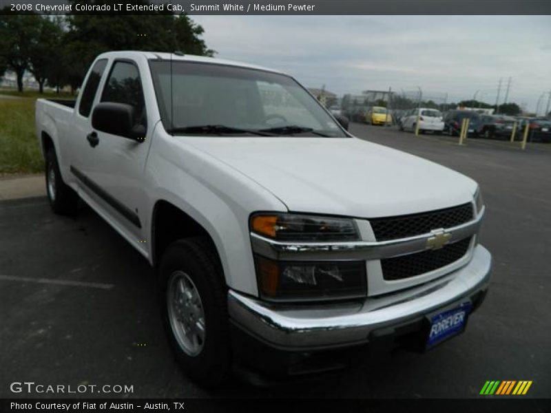 Summit White / Medium Pewter 2008 Chevrolet Colorado LT Extended Cab