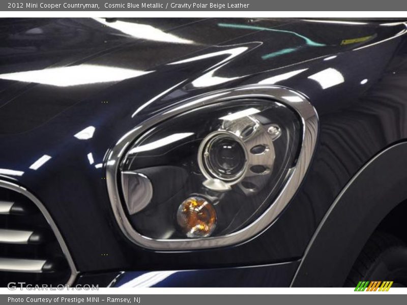 Cosmic Blue Metallic / Gravity Polar Beige Leather 2012 Mini Cooper Countryman