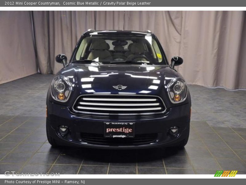 Cosmic Blue Metallic / Gravity Polar Beige Leather 2012 Mini Cooper Countryman
