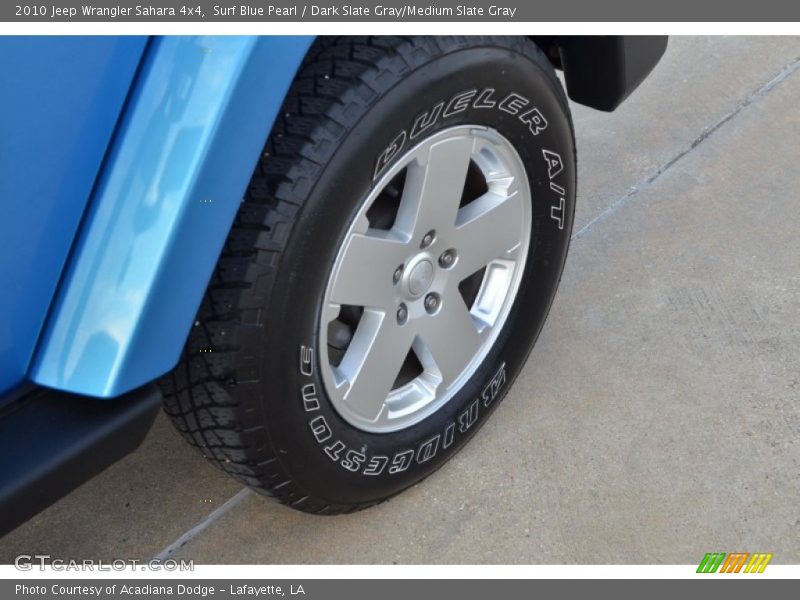 Surf Blue Pearl / Dark Slate Gray/Medium Slate Gray 2010 Jeep Wrangler Sahara 4x4