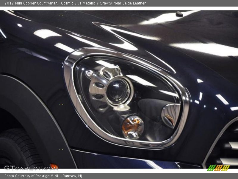 Cosmic Blue Metallic / Gravity Polar Beige Leather 2012 Mini Cooper Countryman