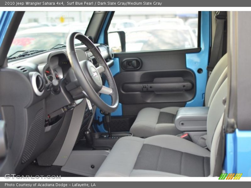Surf Blue Pearl / Dark Slate Gray/Medium Slate Gray 2010 Jeep Wrangler Sahara 4x4