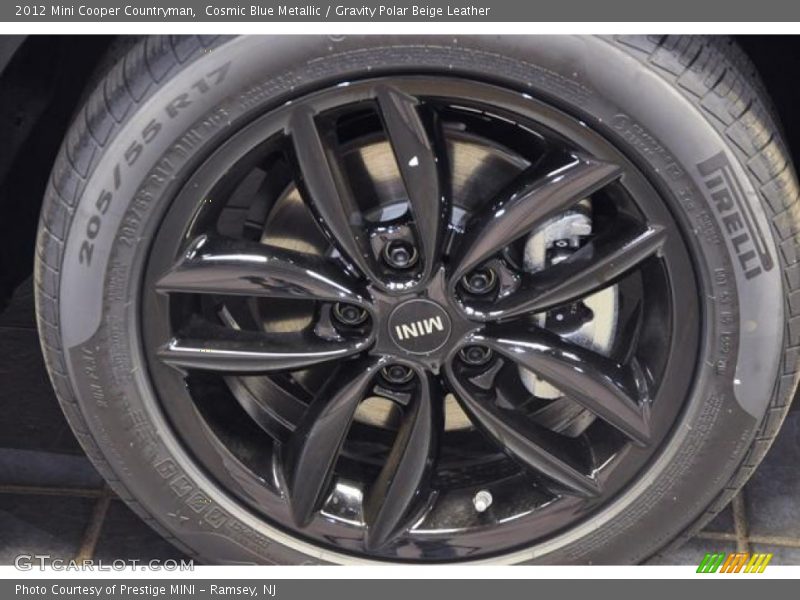 Cosmic Blue Metallic / Gravity Polar Beige Leather 2012 Mini Cooper Countryman