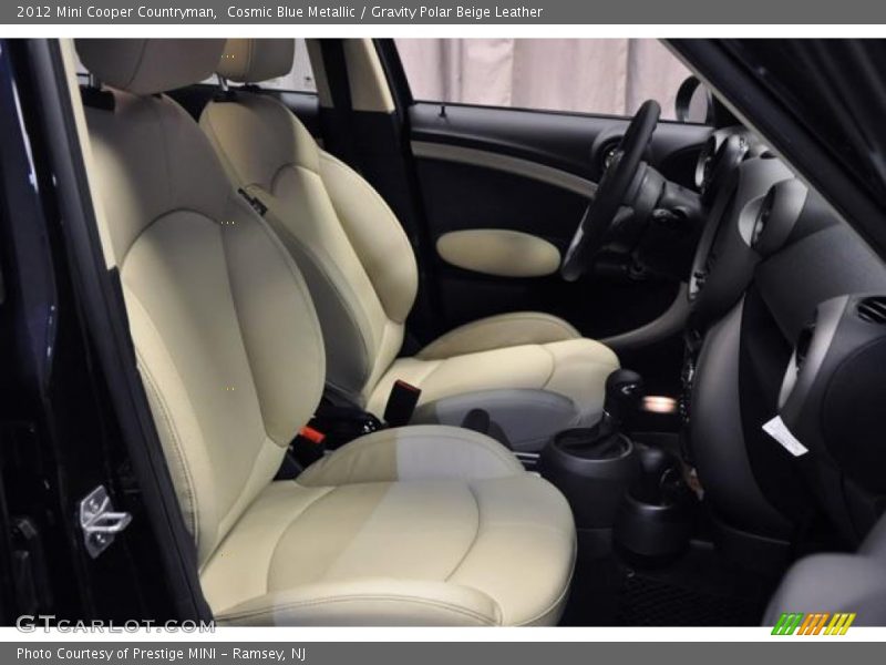 Cosmic Blue Metallic / Gravity Polar Beige Leather 2012 Mini Cooper Countryman