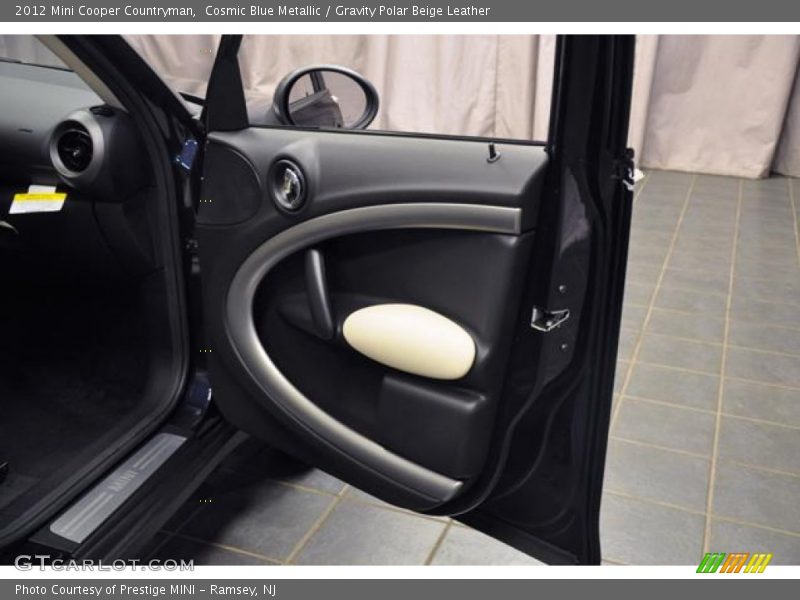 Cosmic Blue Metallic / Gravity Polar Beige Leather 2012 Mini Cooper Countryman
