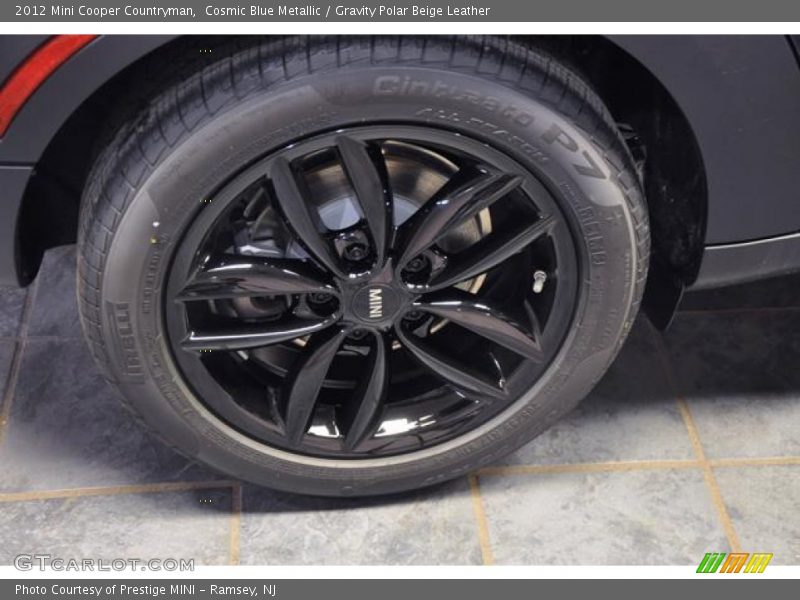Cosmic Blue Metallic / Gravity Polar Beige Leather 2012 Mini Cooper Countryman