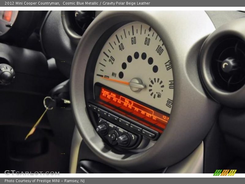 Cosmic Blue Metallic / Gravity Polar Beige Leather 2012 Mini Cooper Countryman