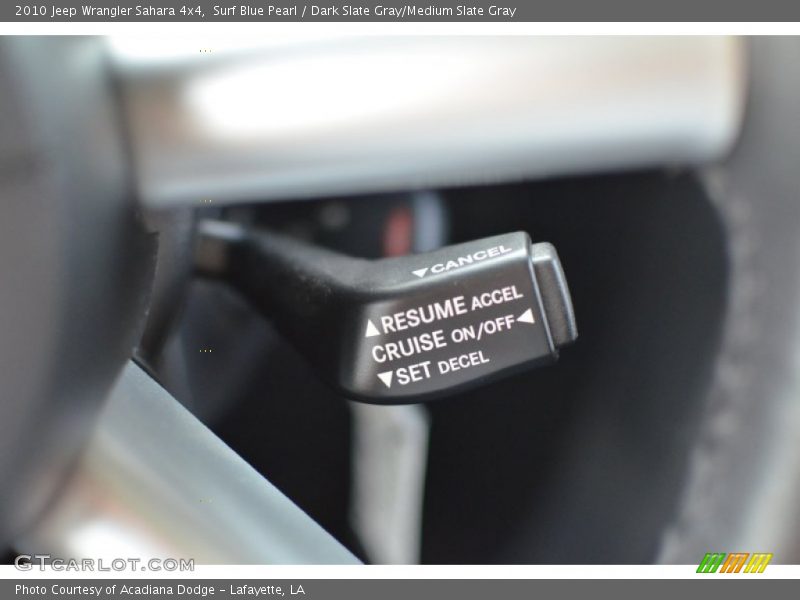 Surf Blue Pearl / Dark Slate Gray/Medium Slate Gray 2010 Jeep Wrangler Sahara 4x4