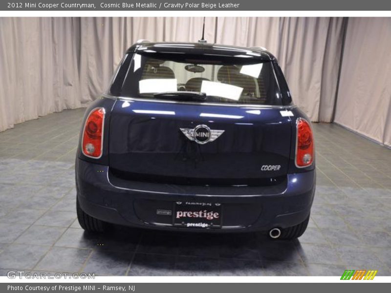 Cosmic Blue Metallic / Gravity Polar Beige Leather 2012 Mini Cooper Countryman