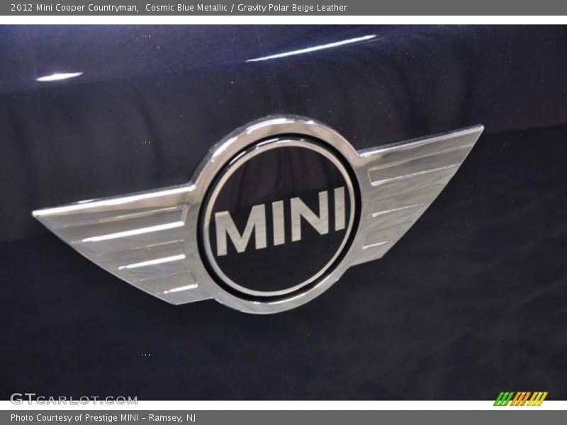 Cosmic Blue Metallic / Gravity Polar Beige Leather 2012 Mini Cooper Countryman