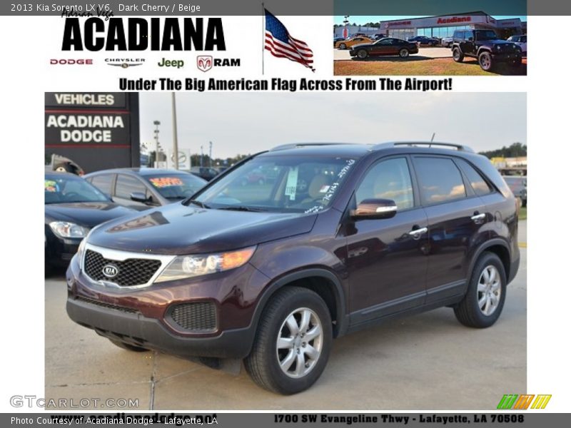 Dark Cherry / Beige 2013 Kia Sorento LX V6