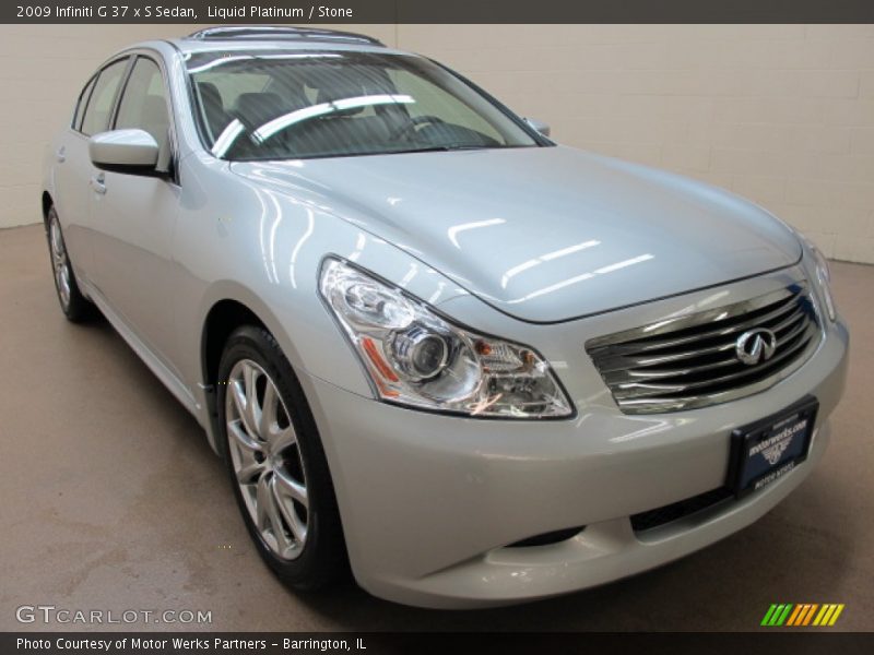 Liquid Platinum / Stone 2009 Infiniti G 37 x S Sedan