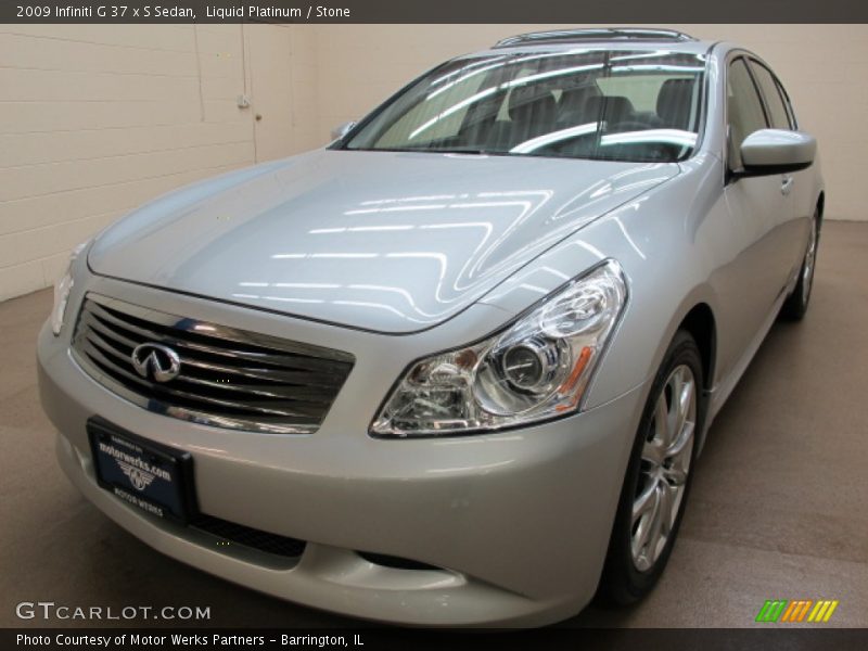 Liquid Platinum / Stone 2009 Infiniti G 37 x S Sedan