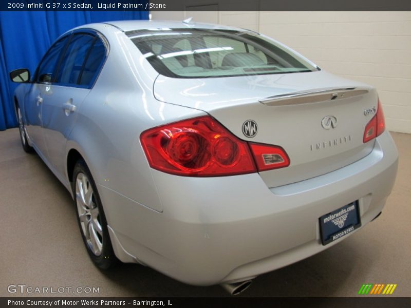 Liquid Platinum / Stone 2009 Infiniti G 37 x S Sedan