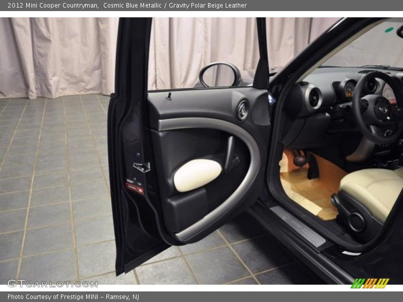 Cosmic Blue Metallic / Gravity Polar Beige Leather 2012 Mini Cooper Countryman