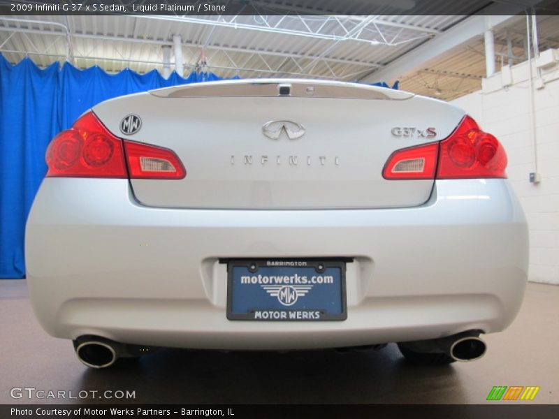 Liquid Platinum / Stone 2009 Infiniti G 37 x S Sedan