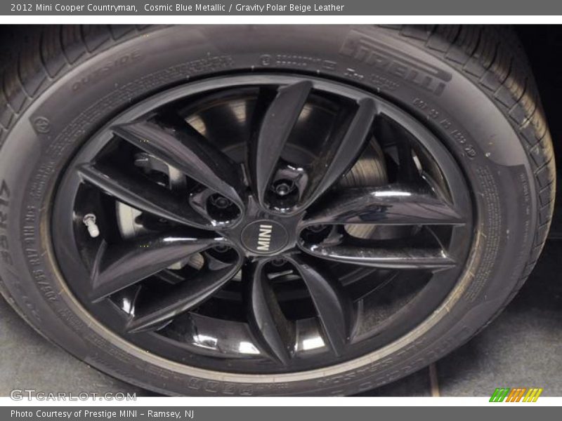 Cosmic Blue Metallic / Gravity Polar Beige Leather 2012 Mini Cooper Countryman