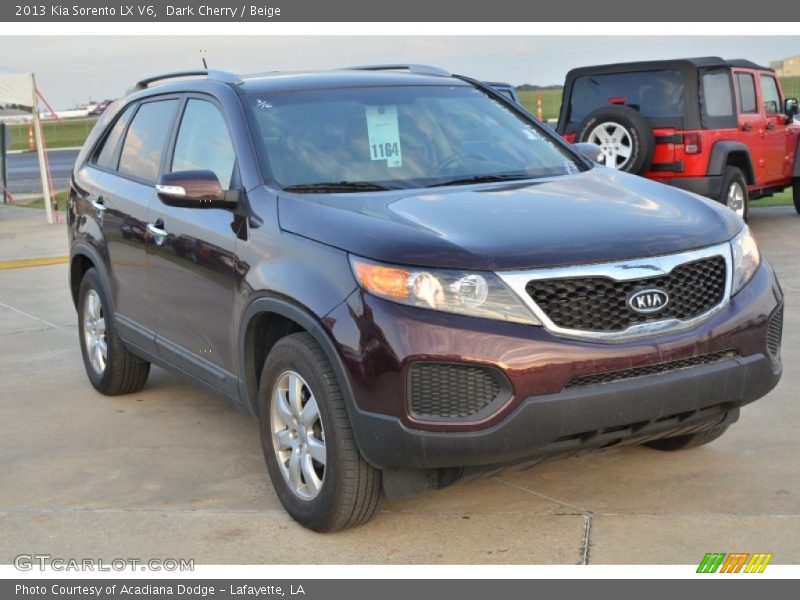 Dark Cherry / Beige 2013 Kia Sorento LX V6