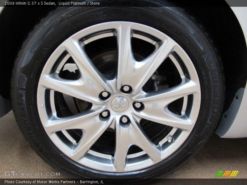 Liquid Platinum / Stone 2009 Infiniti G 37 x S Sedan