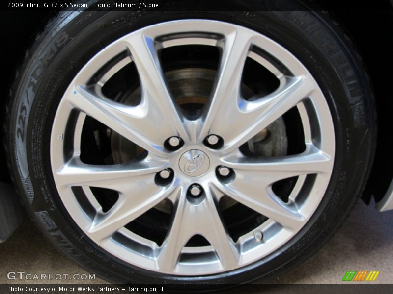 Liquid Platinum / Stone 2009 Infiniti G 37 x S Sedan