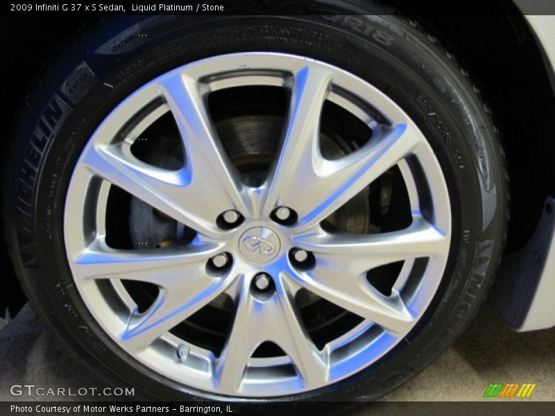 Liquid Platinum / Stone 2009 Infiniti G 37 x S Sedan