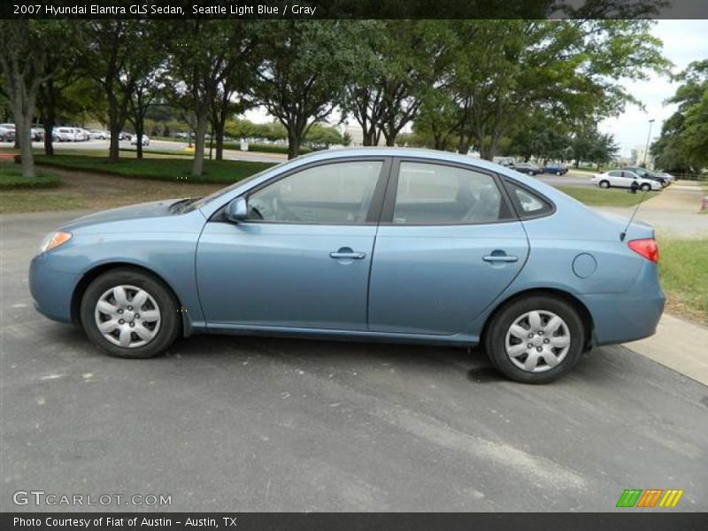 Seattle Light Blue / Gray 2007 Hyundai Elantra GLS Sedan