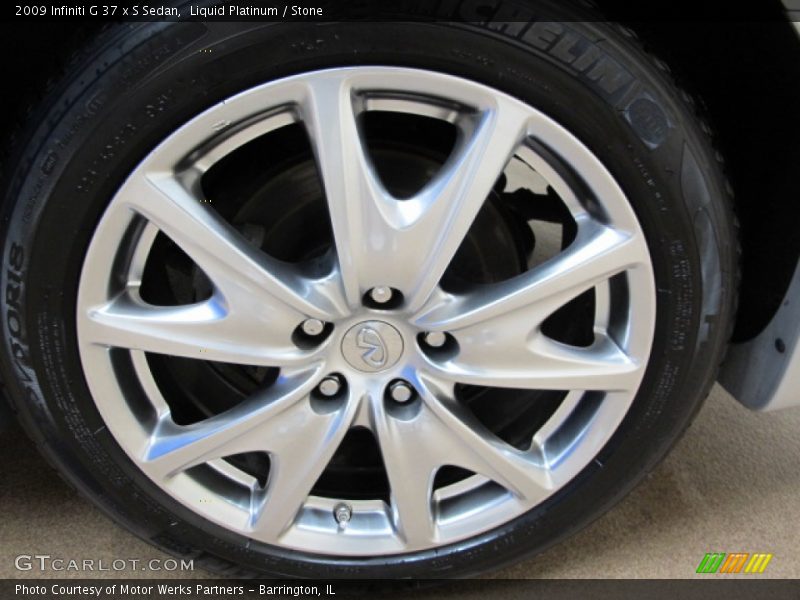Liquid Platinum / Stone 2009 Infiniti G 37 x S Sedan