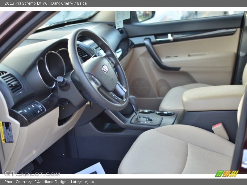 Dark Cherry / Beige 2013 Kia Sorento LX V6