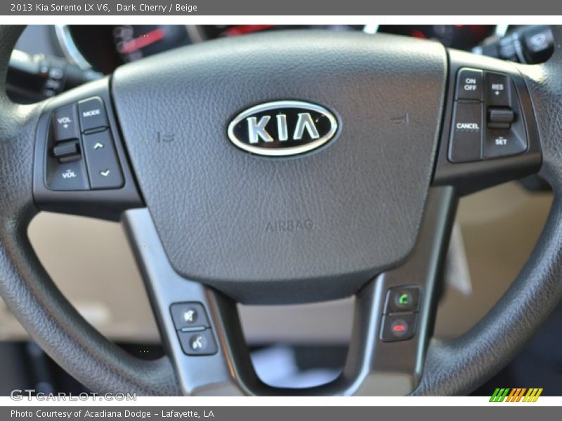 Dark Cherry / Beige 2013 Kia Sorento LX V6