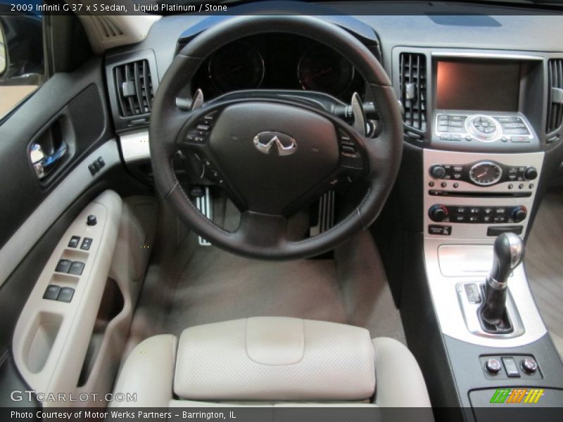 Liquid Platinum / Stone 2009 Infiniti G 37 x S Sedan