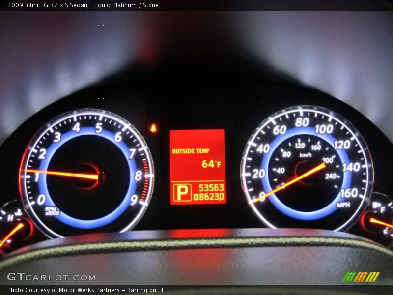 Liquid Platinum / Stone 2009 Infiniti G 37 x S Sedan