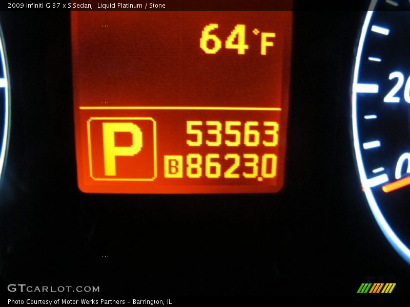 Liquid Platinum / Stone 2009 Infiniti G 37 x S Sedan