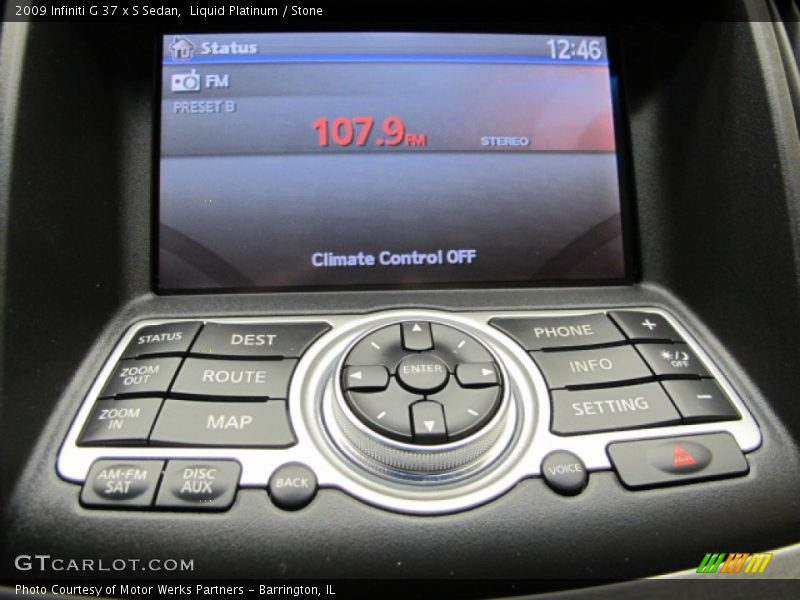 Liquid Platinum / Stone 2009 Infiniti G 37 x S Sedan