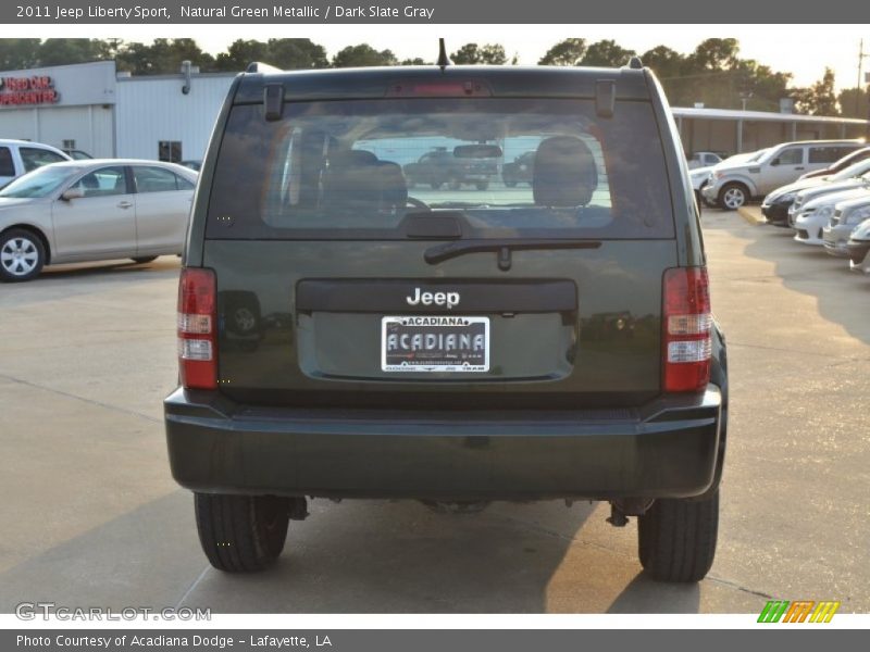 Natural Green Metallic / Dark Slate Gray 2011 Jeep Liberty Sport
