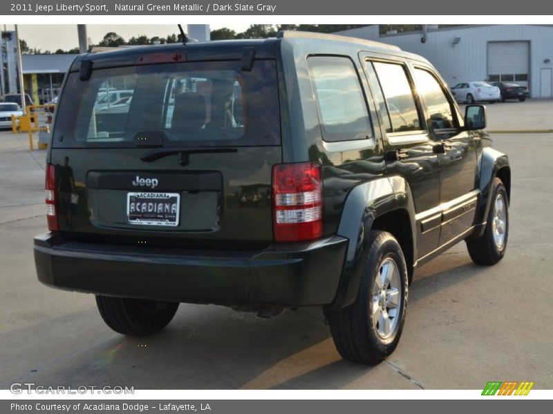 Natural Green Metallic / Dark Slate Gray 2011 Jeep Liberty Sport