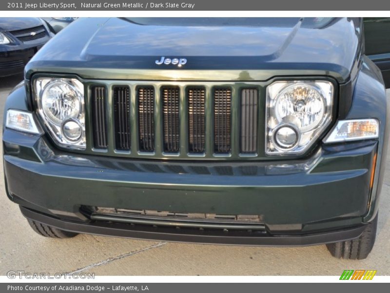 Natural Green Metallic / Dark Slate Gray 2011 Jeep Liberty Sport