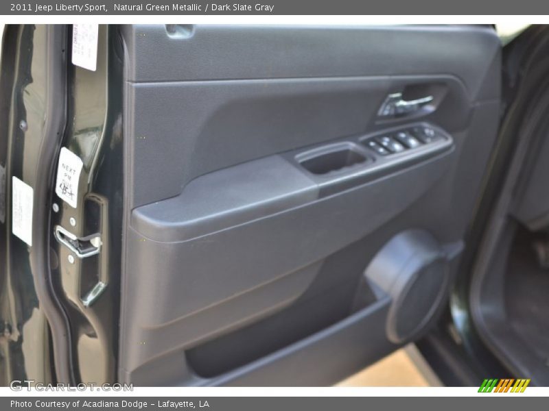 Natural Green Metallic / Dark Slate Gray 2011 Jeep Liberty Sport