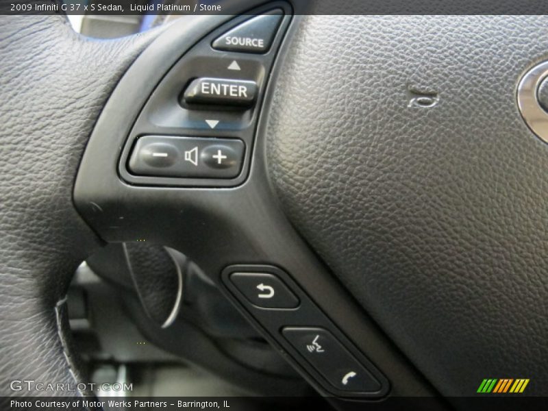 Liquid Platinum / Stone 2009 Infiniti G 37 x S Sedan