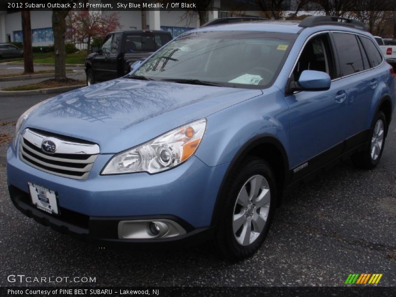 Sky Blue Metallic / Off Black 2012 Subaru Outback 2.5i Premium