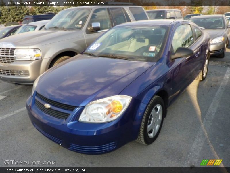 Laser Blue Metallic / Gray 2007 Chevrolet Cobalt LS Coupe