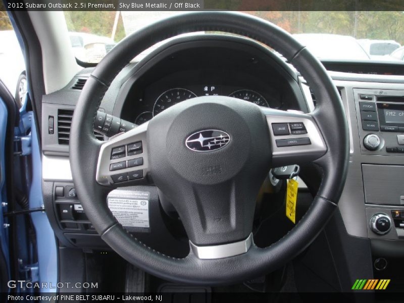 Sky Blue Metallic / Off Black 2012 Subaru Outback 2.5i Premium